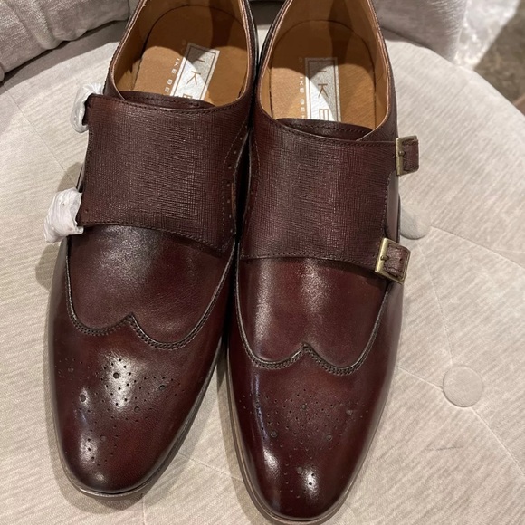 IKE BEHAR Hart Double Monk Strap Shoes Leather 9.5 - Picture 6 of 12